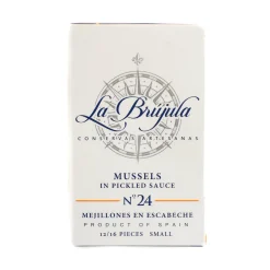 Sale La Brujula Galician Mussels in Escabeche, 110g Spanish Ingredients|Tinned Fish & Seafood