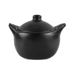 Clearance Black Clay Cocotte Pots & Pans
