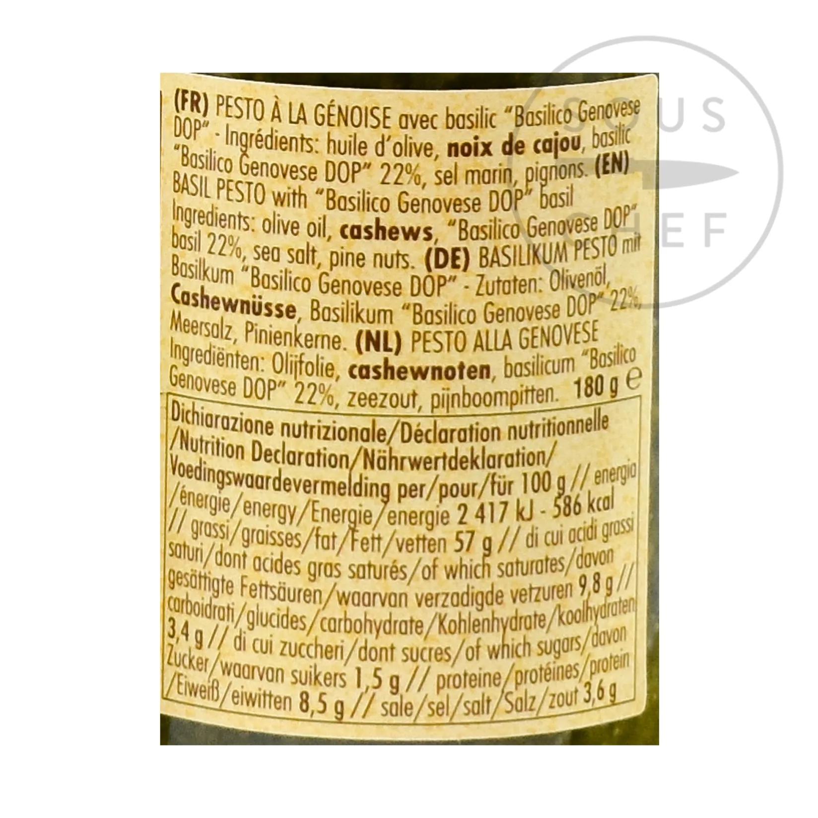 Pesto With Genovese Basil DOP Italian Ingredients|Sauces & Condiments