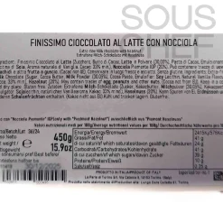 Discount Milk Chocolate Slab with Whole Roasted Hazelnuts, 450g Ingredients Brands|Italian Ingredients