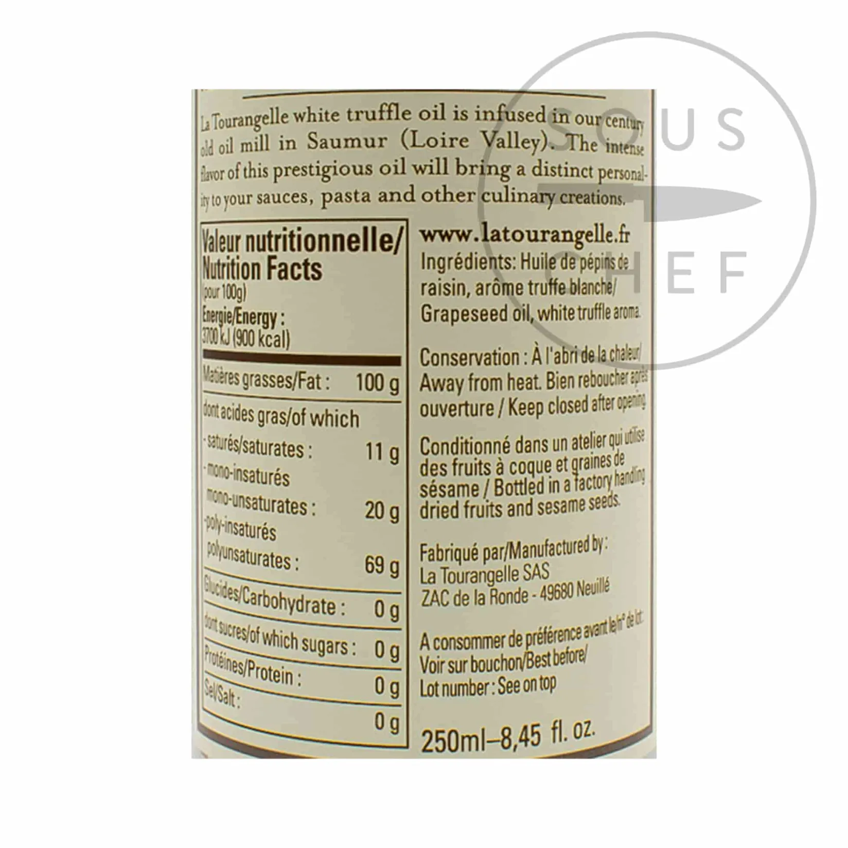 Discount White Truffle Oil, 250ml Ingredients Brands|French Ingredients