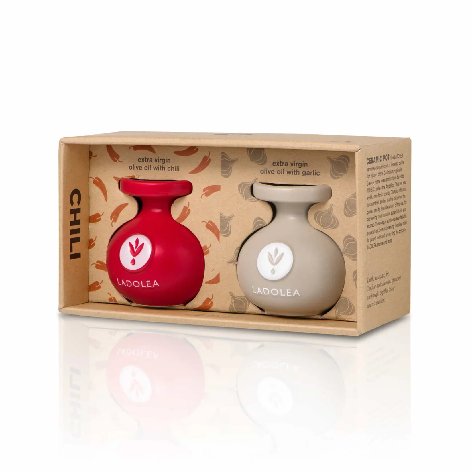 New Set of 2 Chilli & Garlic Infused Extra Virgin Olive Oil, 80ml Ingredients Brands|Greek Ingredients