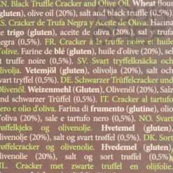 New Black Truffle Crackers, 100g Ingredients Brands|Spanish Ingredients