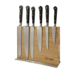 New Classic Knife Block of 6 Kitchen Knives, Ebony French Ingredients|Kitchen Knives