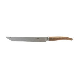 Online Gourmet Walnut Handle Bread Knife, 25cm French Ingredients|Kitchen Knives