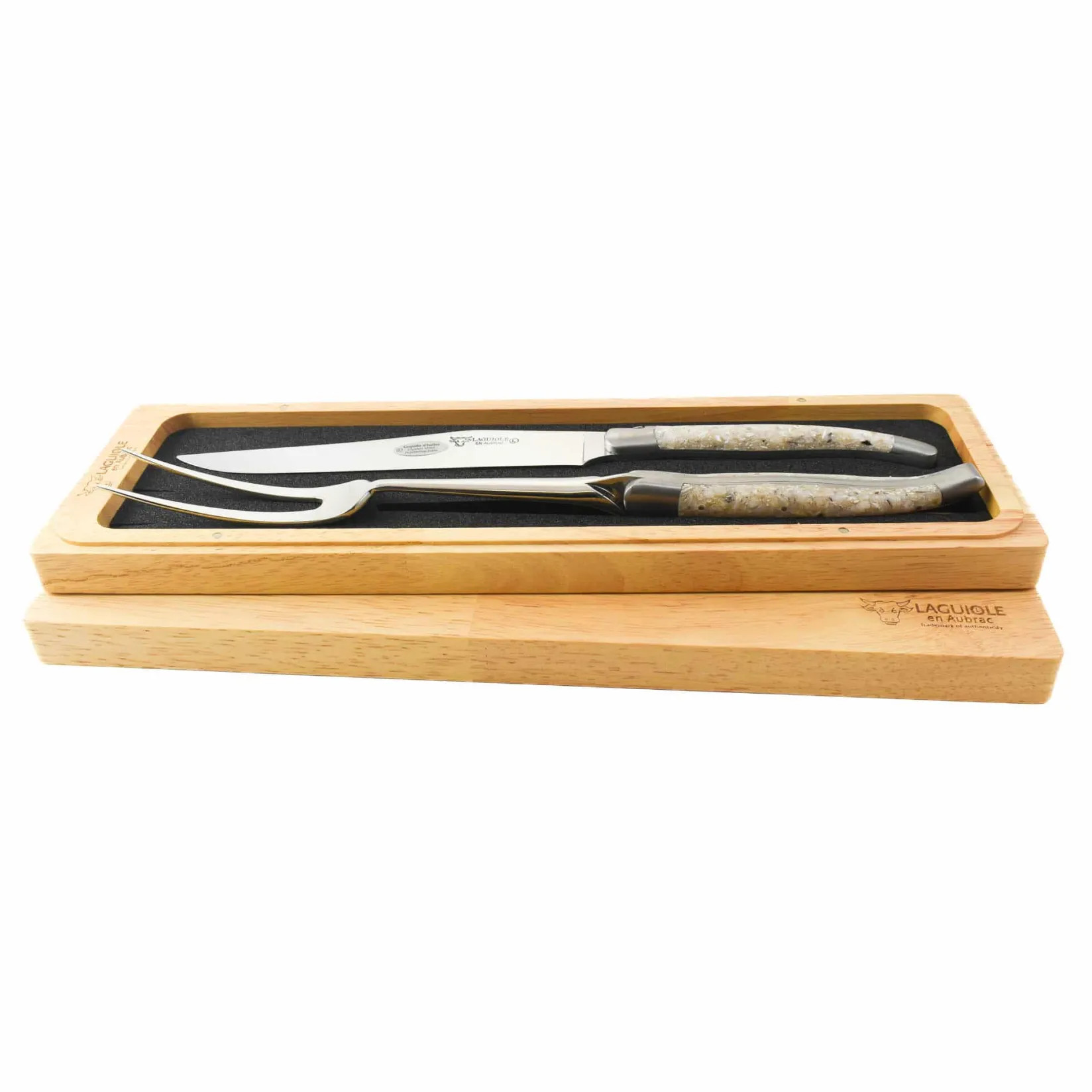 Online Oyster Shell Handle Carving Set Kitchen Knives