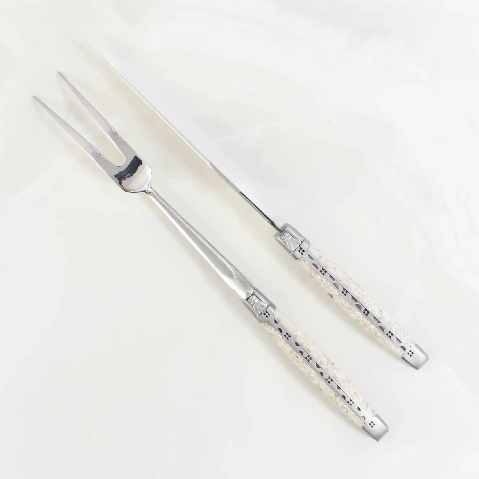 Online Oyster Shell Handle Carving Set Kitchen Knives