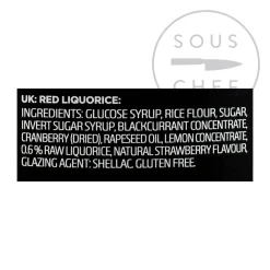 Liquorice 3 - Red, 150g Ingredients Brands|Chocolate & Sweets