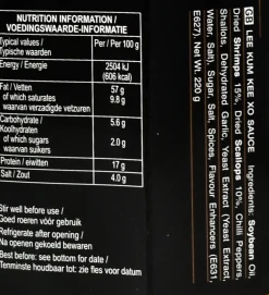 XO Sauce, 220g Chinese Ingredients|Sauces & Condiments