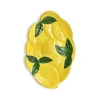 Sale Lemon Ceramic Side Plate, 28.5cm Plates|Crockery & Dinnerware