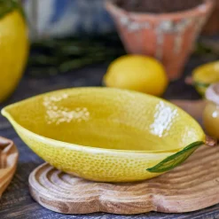 Sale Lemon Shallow Bowl, 26cm Crockery & Dinnerware|Bowls