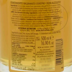 New Leonardi White Balsamic Alcohol Free Gin, 500ml Ingredients Brands|Italian Ingredients