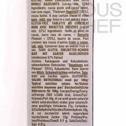 Dark Chocolate Bar with Whole Hazelnuts, 55g Ingredients Brands|Italian Ingredients