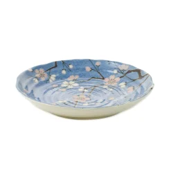 Online Light Blue Sakura Blossom Side Plate Japanese Ingredients|Plates