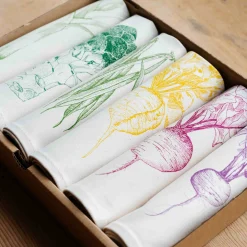 Clearance Garden Veg Mixed Design Napkins Box of 6 Tableware Brands|Table Setting