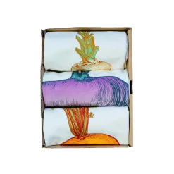 New Gift Box Set of 3 Mixed Veg Tea Towel Table Setting|Kitchen Textiles & Clothing