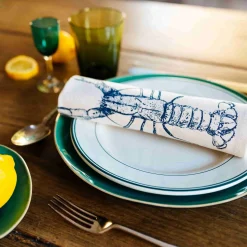 Online Seafood Design Napkins, Box of 6 Table Setting|Kitchen Textiles & Clothing