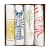 Hot Set of 4 Seafood Napkins Table Setting|Kitchen Textiles & Clothing