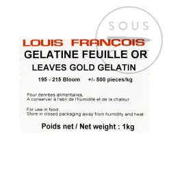 Online Gelatine Sheets, 1kg Ingredients Brands|French Ingredients
