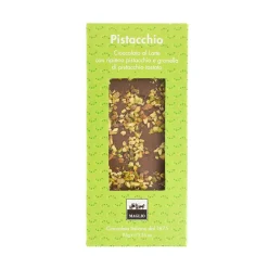 Milk Chocolate Bar with Pistachio Cream Filling, 95g Ingredients Brands|Italian Ingredients