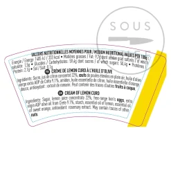 Discount Lemon Curd Cream & Olive Oil, 220g Ingredients Brands|French Ingredients
