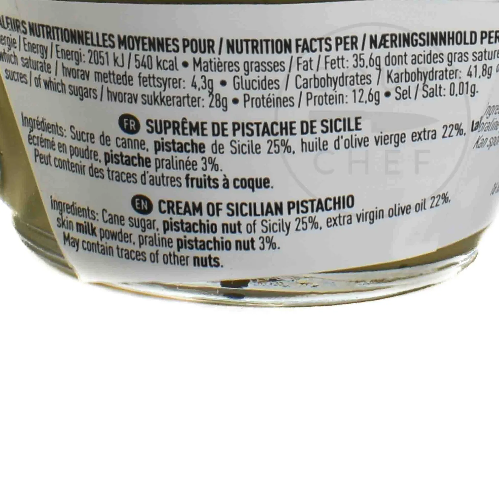 Clearance Sicilian Pistachios Supreme Spread, 220g Ingredients Brands|French Ingredients