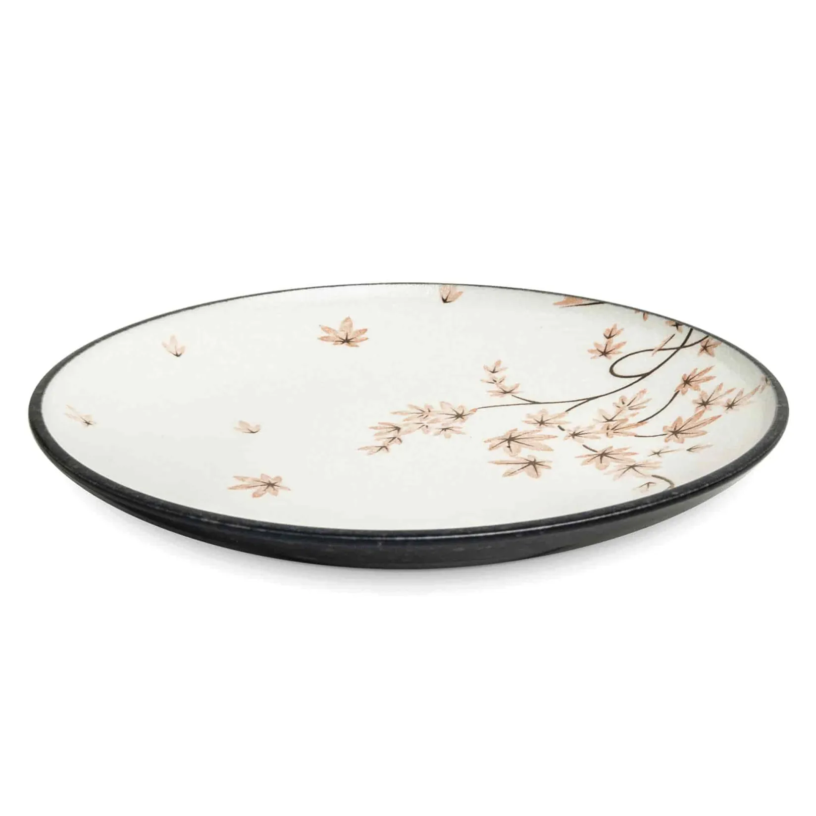 Maple Leaf Round Dinner Plate, 25.5cm Japanese Ingredients|Plates