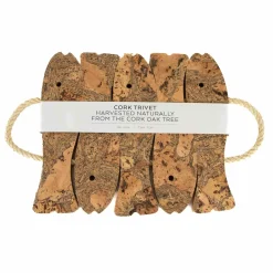Marbled Cork Five Fish Trivet, 22cm Tableware Brands