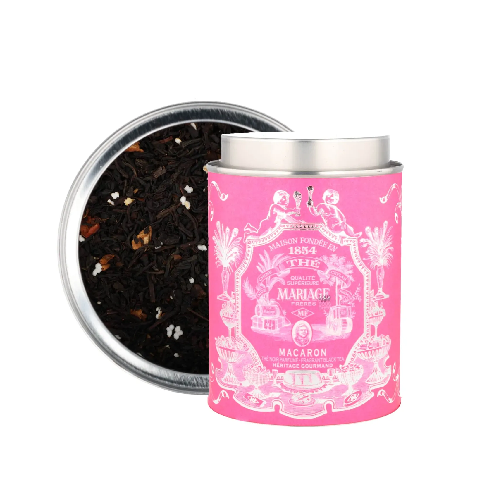 Sale Heritage Gourmand Macaron Black Loose Tea, 100g Ingredients Brands|Drinks