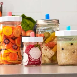 Sale Complete At Home Wide Mouth Fermentation Kit Pickling, Preserving & Fermenting Jars|Recipe Kits