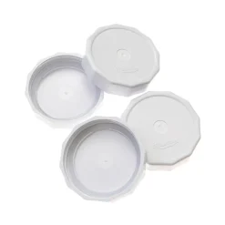 New Wide Mouth Tough Tops, White Set of 4 Pickling, Preserving & Fermenting Jars