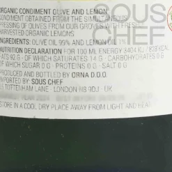 Outlet Organic Lemon Flavoured Olive Oil, 250ml Ingredients Brands|Oil, Vinegar & Dressings