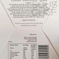 Best Chocolate Slab Gift Box, 500g Ingredients Brands|Made In The Uk