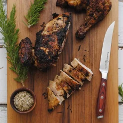 Avanta Pakkawood 4 Piece Steak Knife Set, Brown Kitchen Knives