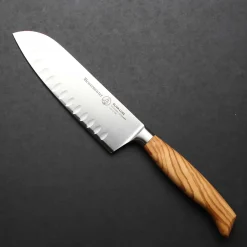 New Oliva Luxe Scalloped Edge Santoku, 16cm Kitchen Knives