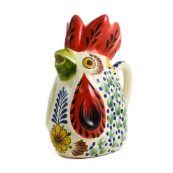 Online Mexican Hand Painted Blue Rooster Pitcher Mexican Ingredients|Jugs & Bottles