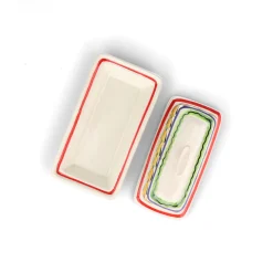 New Mexican Hand Painted Butter Dish, 18.5x10cm Tableware Brands