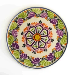 Mexican Hand Painted Cake Stand, 10'' Mexican Ingredients|Tableware Brands