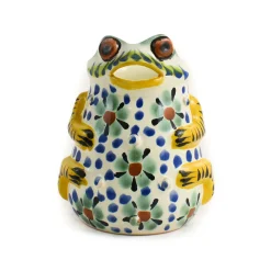 New Mexican Hand Painted Floral Frog Milk Jug Mexican Ingredients|Jugs & Bottles