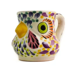 New Mexican Hand Painted Rooster Mug with Orange Detail Mexican Ingredients|Tableware Brands