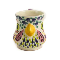 New Mexican Hand Painted Rooster Mug with Orange Detail Mexican Ingredients|Tableware Brands