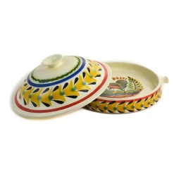 Best Mexican Hand Painted Rooster Tortilla Warmer, 22cm Mexican Ingredients|Tableware Brands