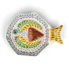 Outlet Mexican Hand Painted Yellow & Blue Fish Dish, 25.5cm Plates|Crockery & Dinnerware