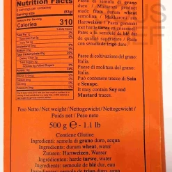 Spaghettini, 500g Ingredients Brands|Pasta, Rice & Beans