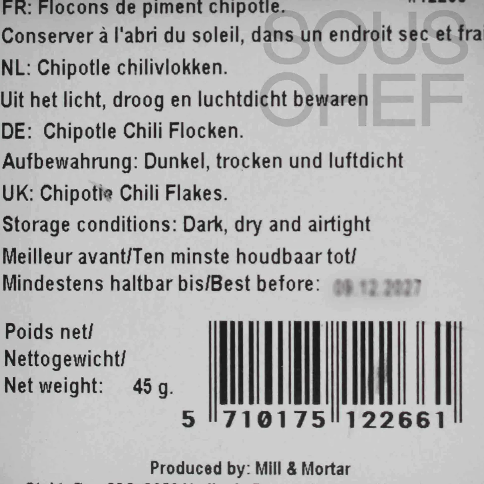 Chipotle Chilli Flakes, 45g Mexican Ingredients|Herbs & Spices