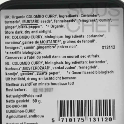 Clearance Organic Colombo Curry, 50g Caribbean Ingredients|Herbs & Spices