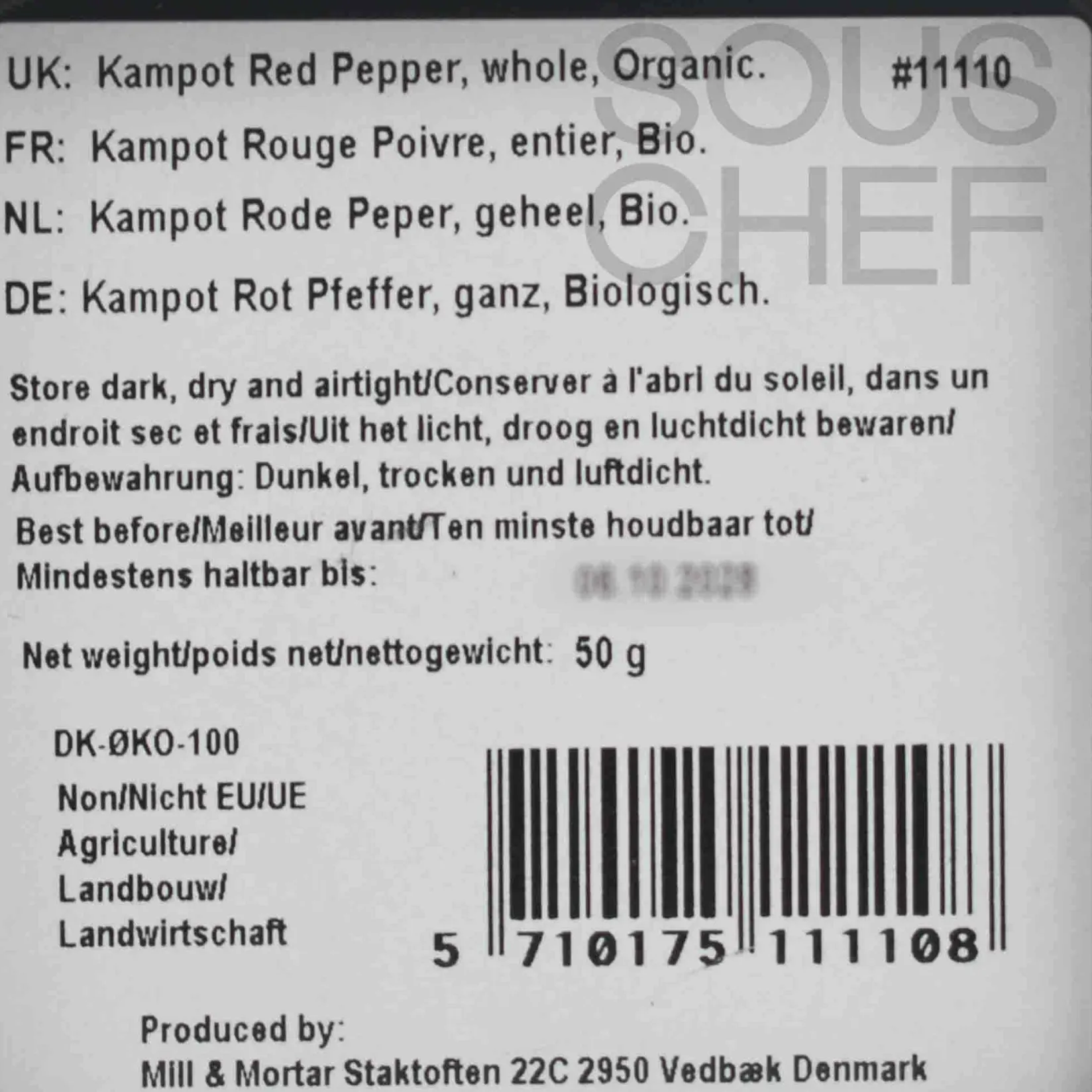 Best Organic Kampot Red Peppercorn, 50g Ingredients Brands|Middle Eastern Ingredients