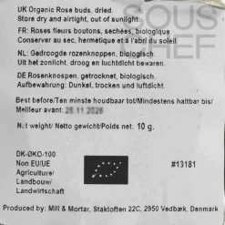 Sale Organic Rose Buds, 10g Ingredients Brands|Middle Eastern Ingredients
