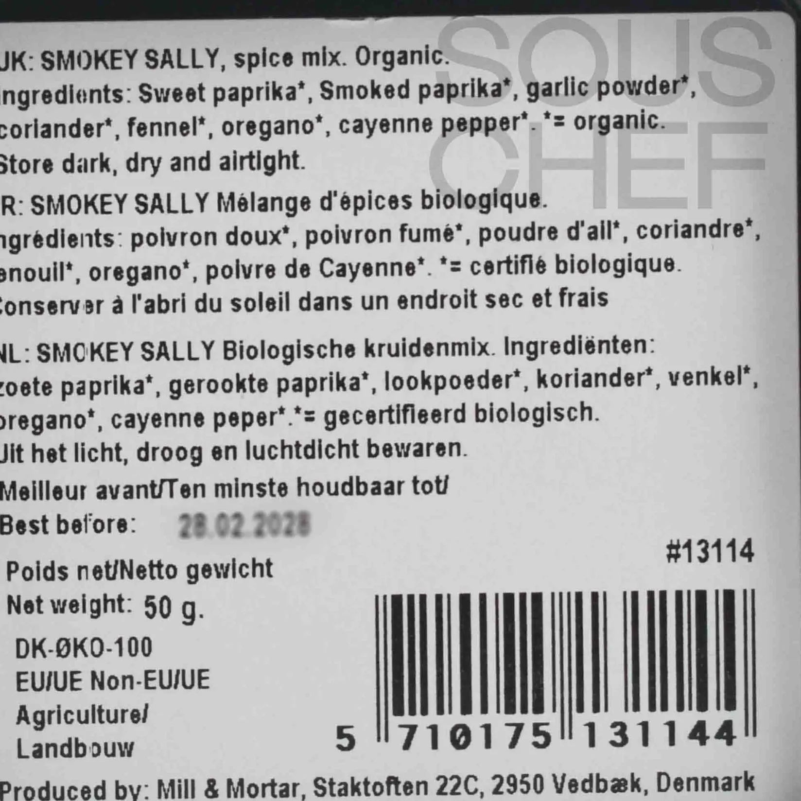 Clearance Organic Smokey Sally BBQ Rub, 50g American Ingredients|Herbs & Spices