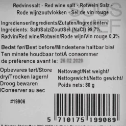 Best Red Wine Salt Flakes, 80g Ingredients Brands|French Ingredients